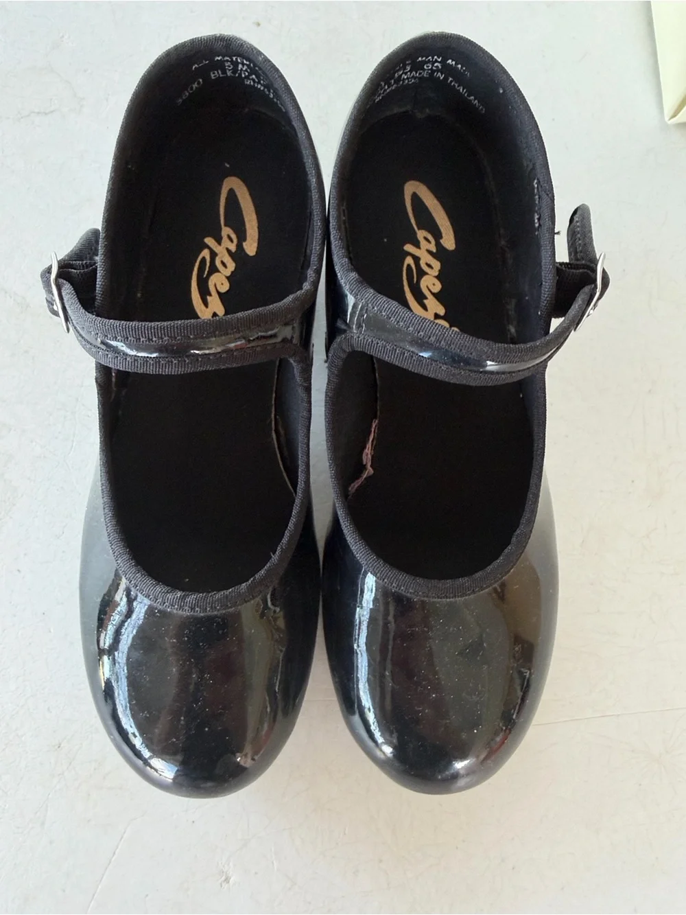 Capezio Black Patent Mary Jane Dance Shoes for Kids
